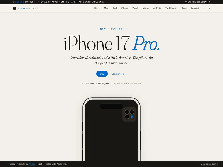 Apple concept rebuild by Webgun